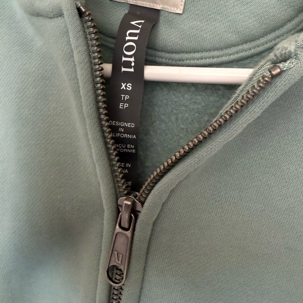 Vuori Women's Aqua Zip-Up Hoodie - Picture 3 of 8